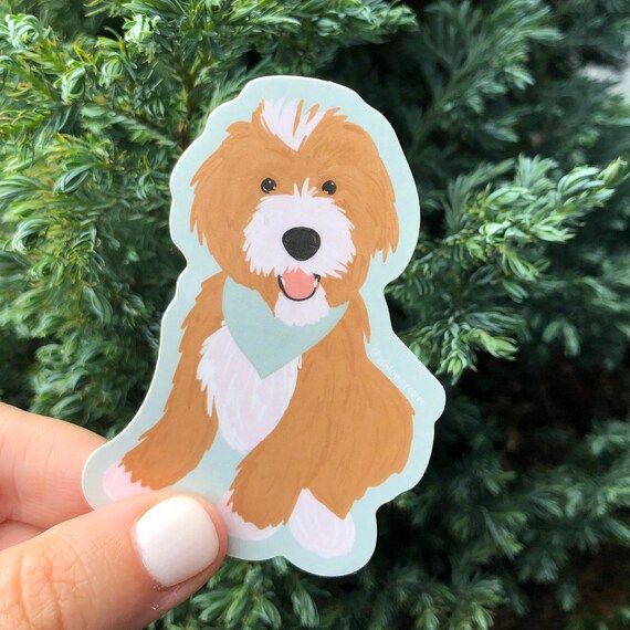 Oliver Decal // Labradoodle Decal // Dog Decal // Pet Sticker | Etsy | Etsy (US)