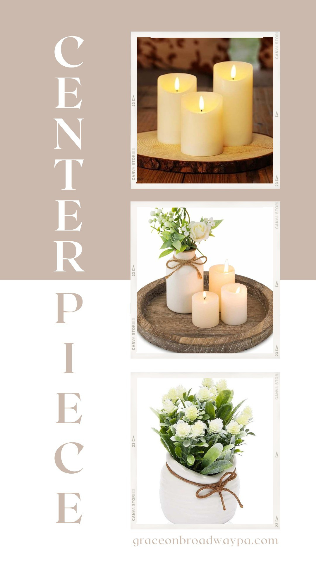 Enhance your dining table's aesthetic with captivating centerpieces. They don't have to be intricate. A stylish tray adorned with soft, neutral faux florals accompanied by elegant flickering candles can craft a timeless centerpiece that elevates your dining experience.

#LTKhome #LTKfamily #LTKstyletip