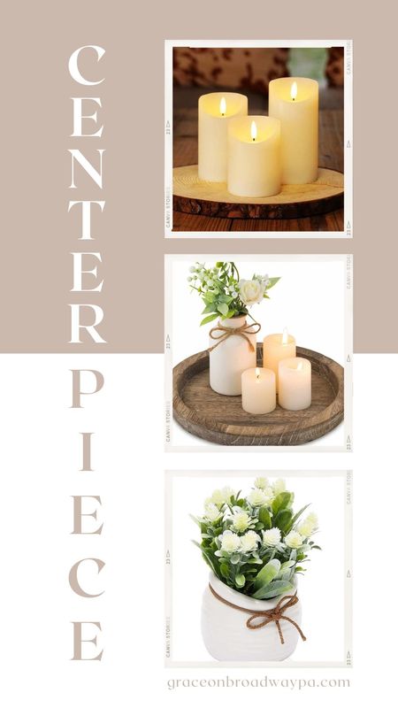 Enhance your dining table's aesthetic with captivating centerpieces. They don't have to be intricate. A stylish tray adorned with soft, neutral faux florals accompanied by elegant flickering candles can craft a timeless centerpiece that elevates your dining experience.

#LTKhome #LTKfamily #LTKstyletip