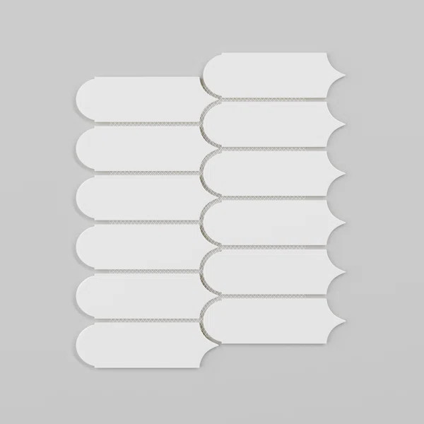 Pietra 12"x12" Elongated Fan Mosaic Tile | Wayfair North America