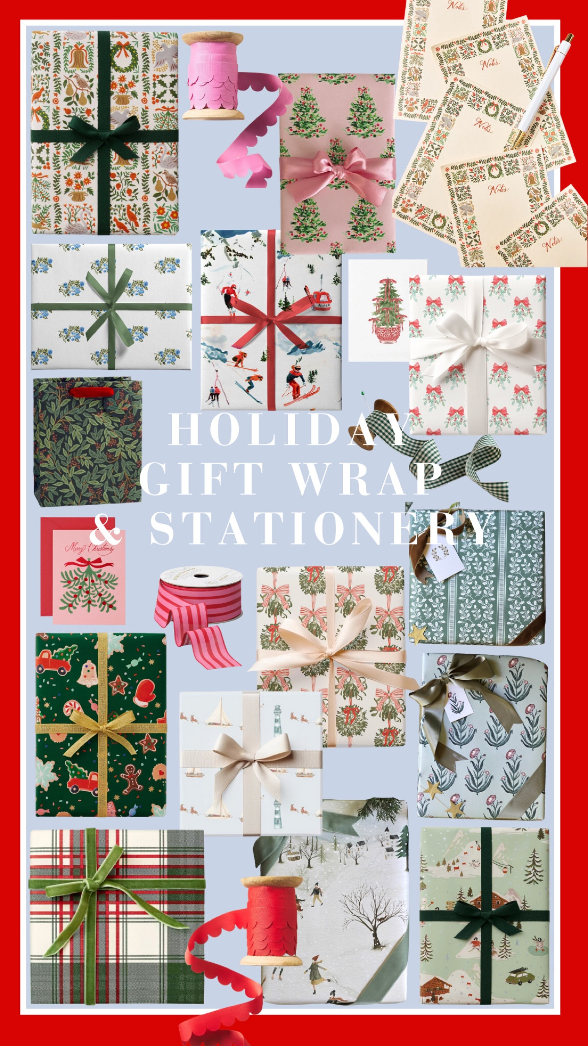 Some of my favorite holiday gift wrap & stationery finds! I love elevating my holiday gifts with a nice paper and will be getting at least a few of these this season!!! 

#LTKHoliday #LTKGiftGuide #LTKSeasonal