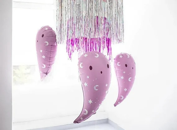 Cute Pink Ghost Balloon, Halloween Ghost Balloon, 60cm/24in, Halloween Party Decoration, Haunted ... | Etsy (US)