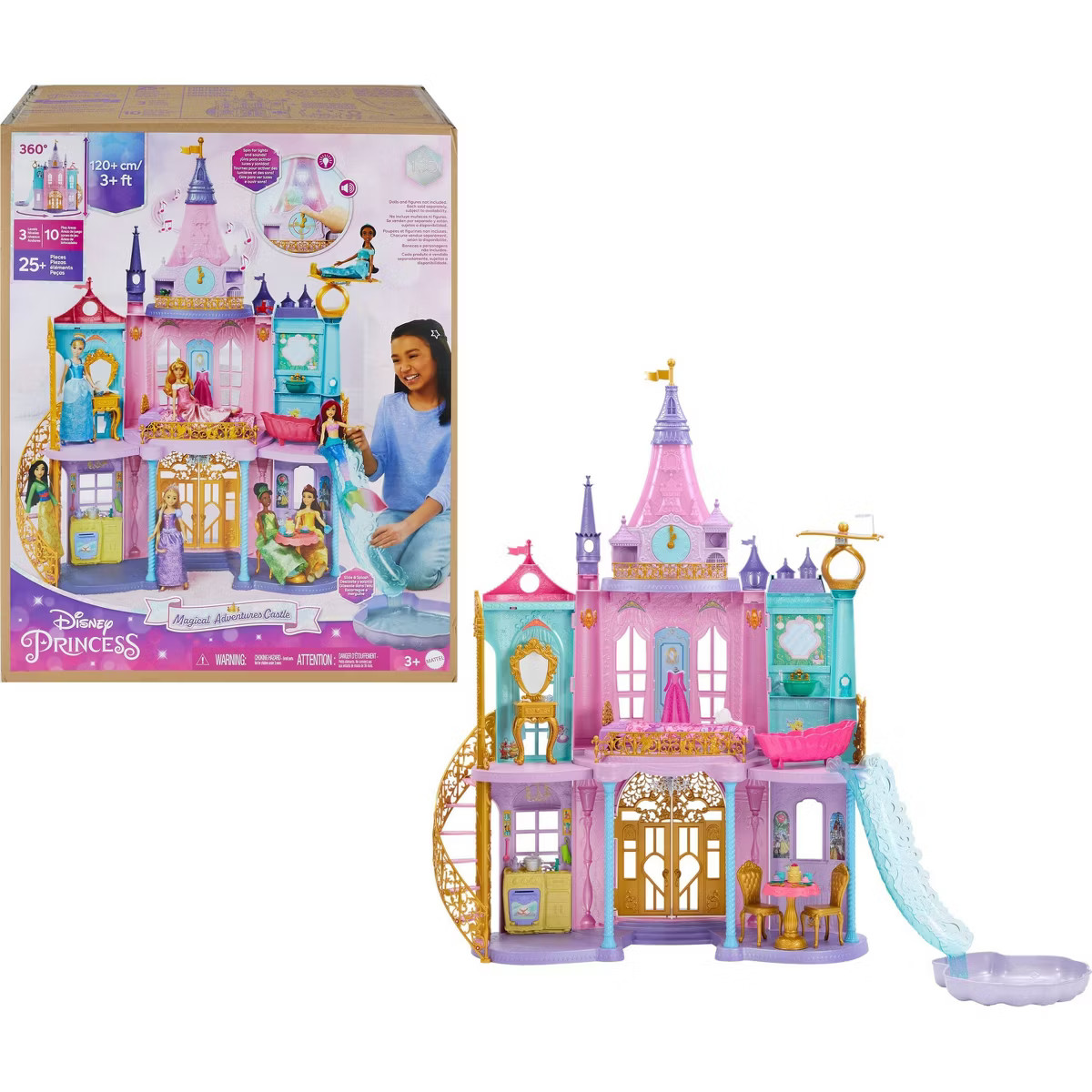 Disney Princess Magical Adventures Castle 4 ft Tall with Lights &amp; Sounds | Target