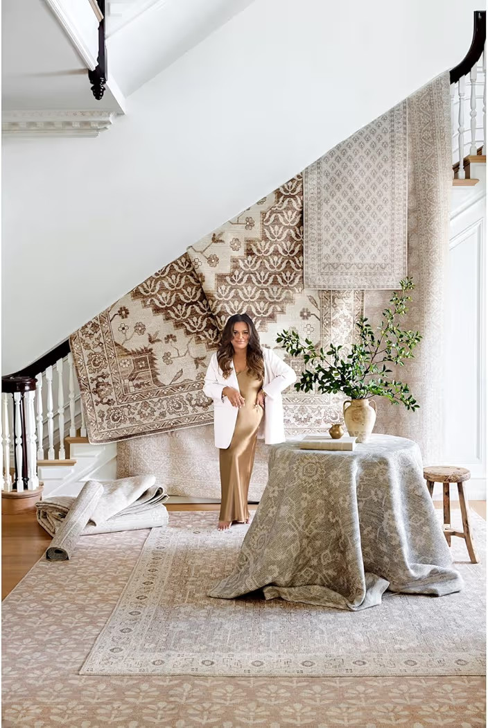 Livabliss x Nabela Noor Home Athiyo Traditional Medallion Area Rug, 7'10" x 10',Brown/Oatmeal | Amazon (US)