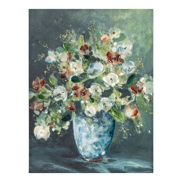 Green Floral Canvas Wall Art At Home | At Home