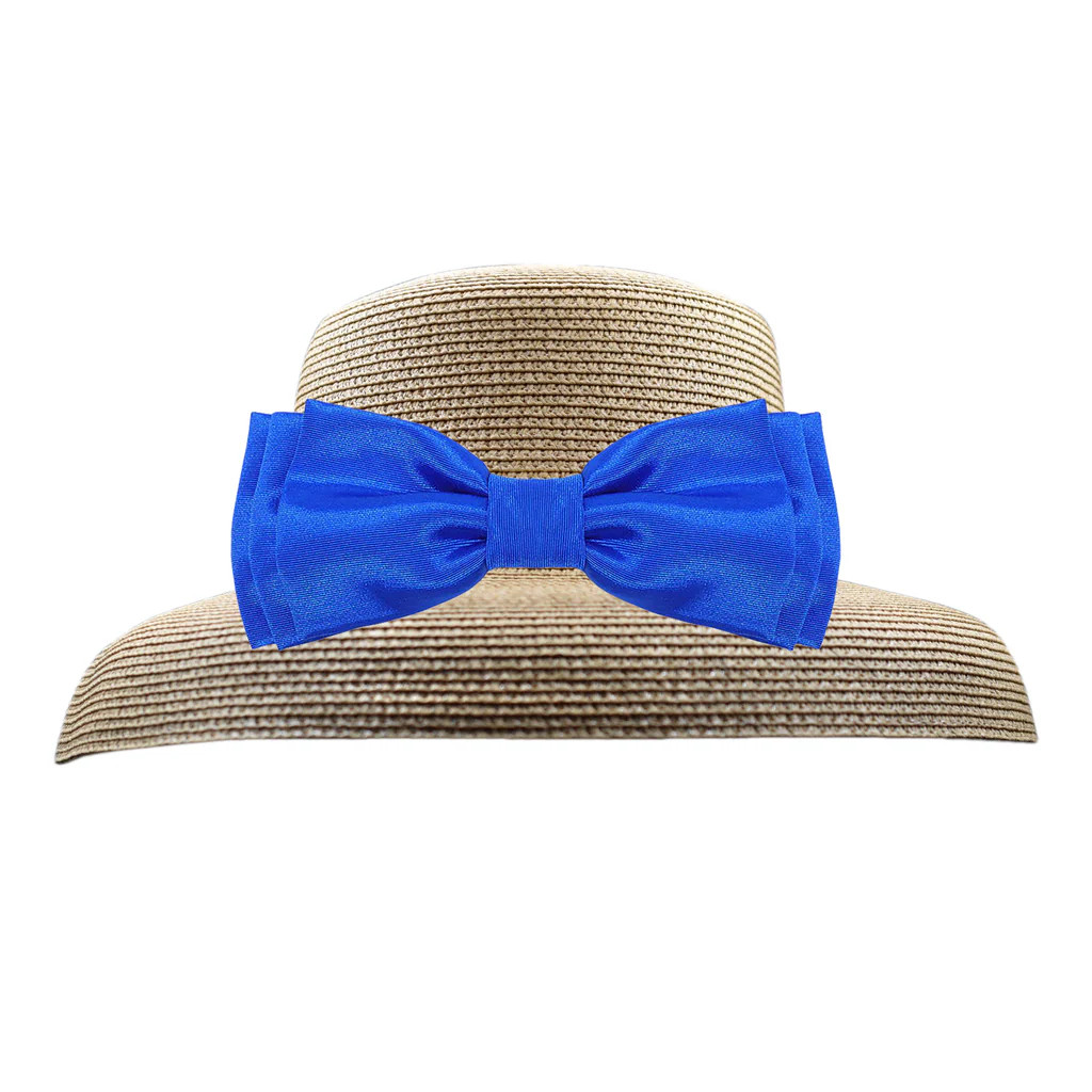 Hepburn Hat with Petite Brim with Interchangeable Bows & Flowers | Dress For Cocktails