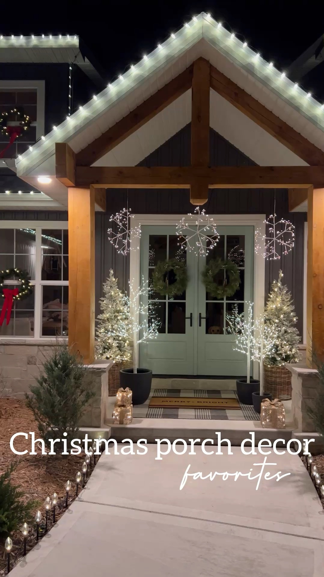 Christmas porch decor finds! Also linking the planters and trees I’m also using this year!! 

#LTKHome #LTKSeasonal #LTKHoliday