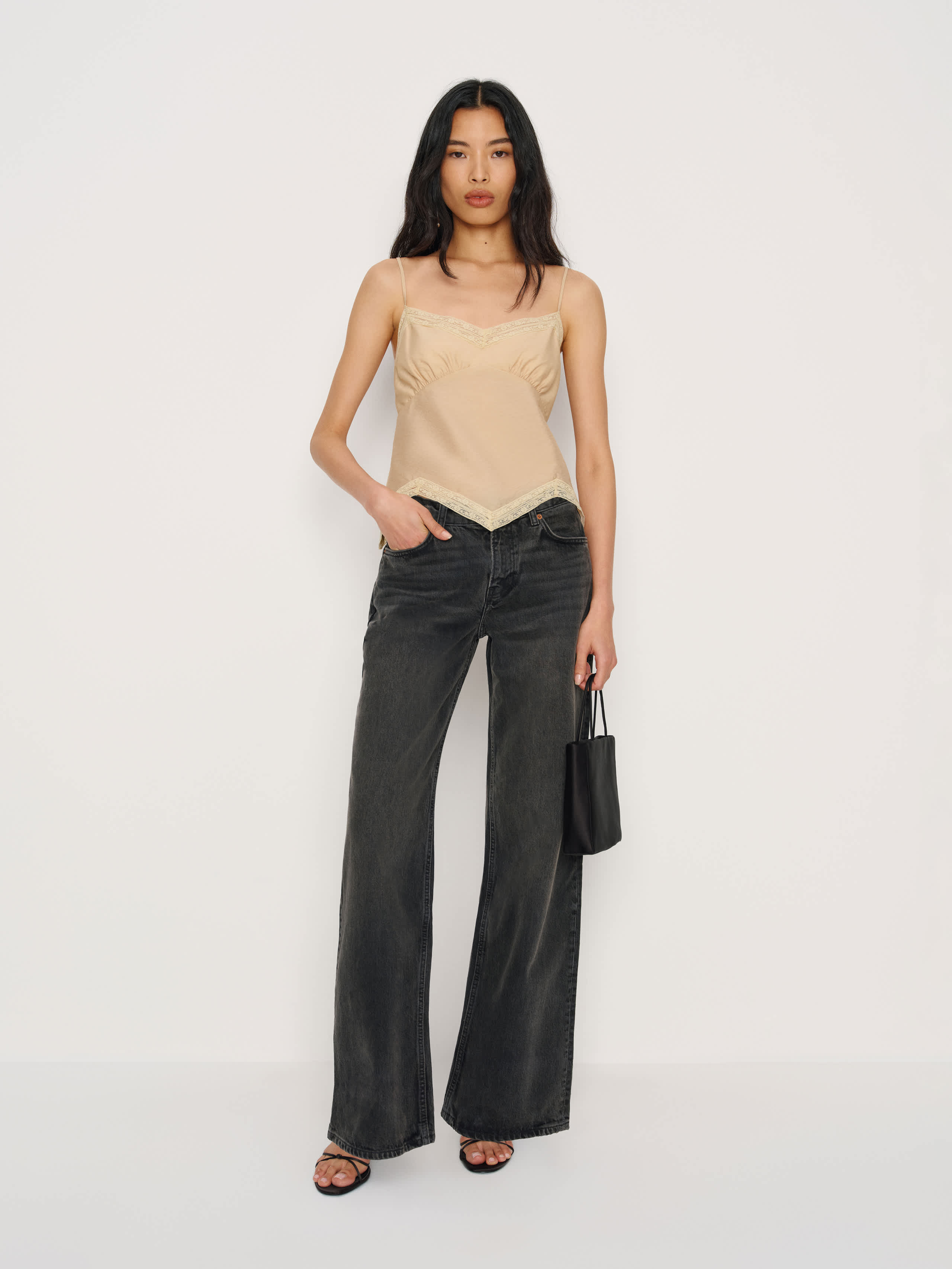 Cary Low Rise Slouchy Wide Leg Jeans | Reformation (Global)