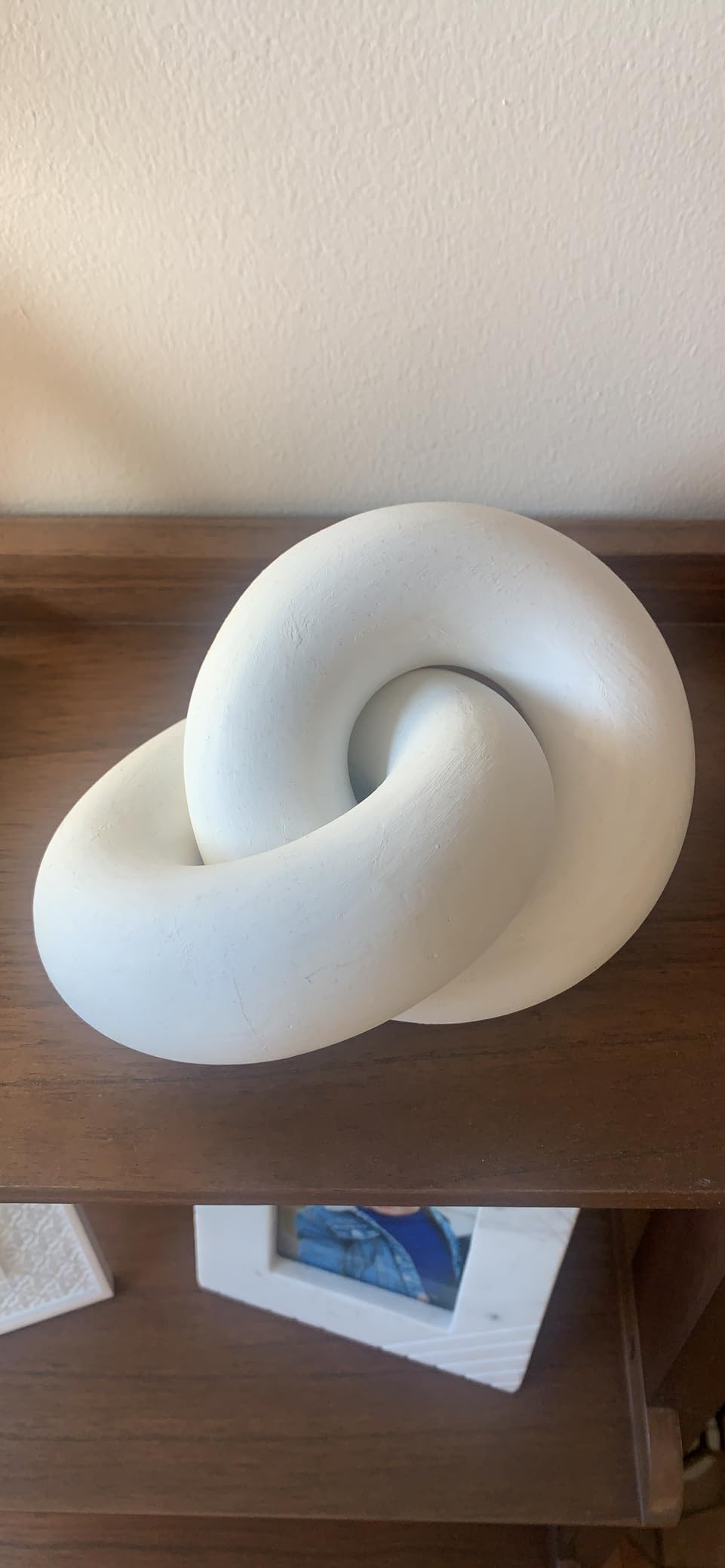 Rool Coffee Table Decor Book Shelf Decor Accents Home Decor Console Table Decor Items Living Room Wood Knot Decor Chain Link Decor Beige | Amazon (US)