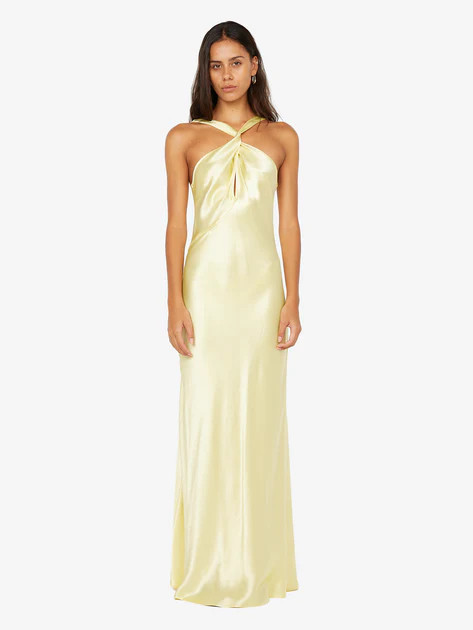 ELISIA TWIST MAXI DRESS - ICE YELLOW | Bec & Bridge (Global)