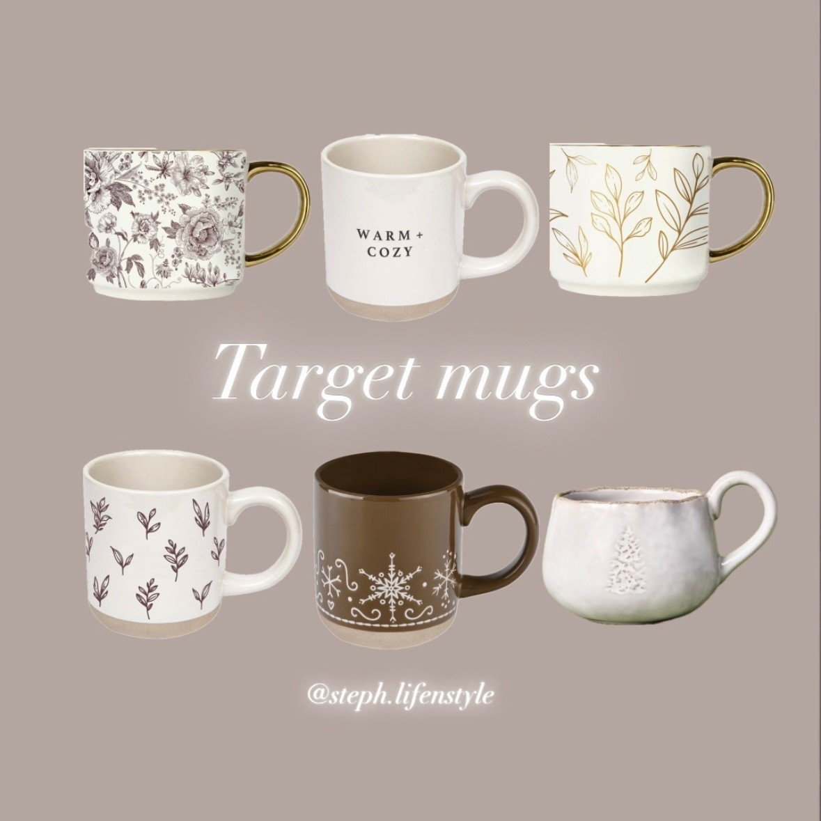 Some of my current favorite Target mugs! ♥️
#target #mugs #holiday #holidaymug #cozy #like #comment #save #share #follow 

#LTKHoliday #LTKHome #LTKSeasonal