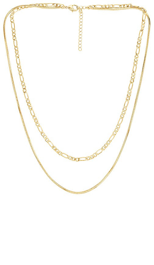 Luv AJ Cecilia Chain Necklace in Metallic Gold. | Revolve Clothing (Global)