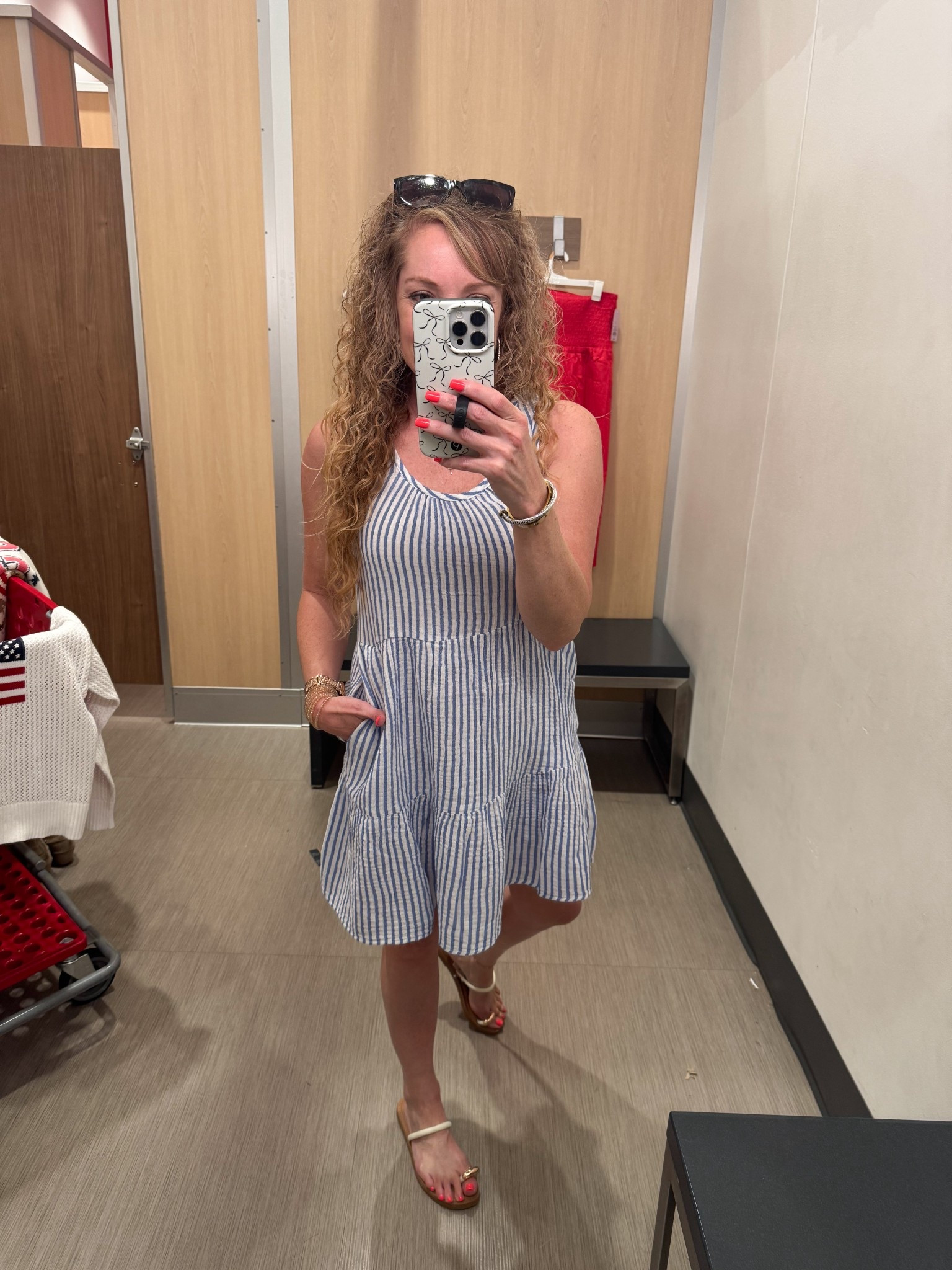 Target 🎯 4th of July / Americana outfit / red white and blue outfit / Summer outfit / swim coverup / sundress 

Dress- XS but prefer small
Sandals- tts, size 8

#LTKFindsUnder50 #LTKSwim #LTKSummerEdit