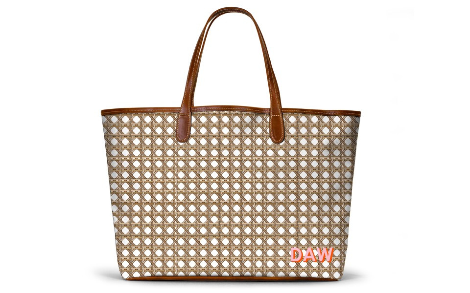 St. Anne Tote - Monogram Stripe | Barrington Gifts