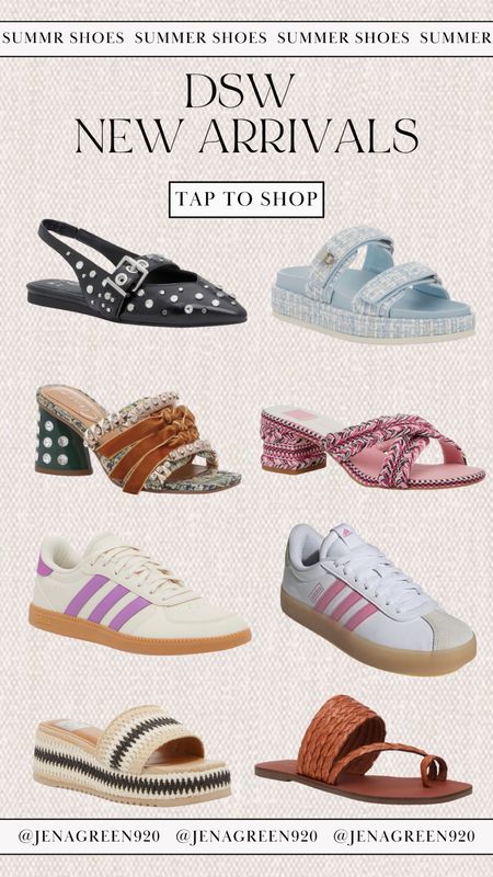 DSW New Arrivals | Adidas Sneakers | Summer Sandals | Statement Shoes 

#LTKFindsUnder100 #LTKShoeCrush #LTKStyleTip