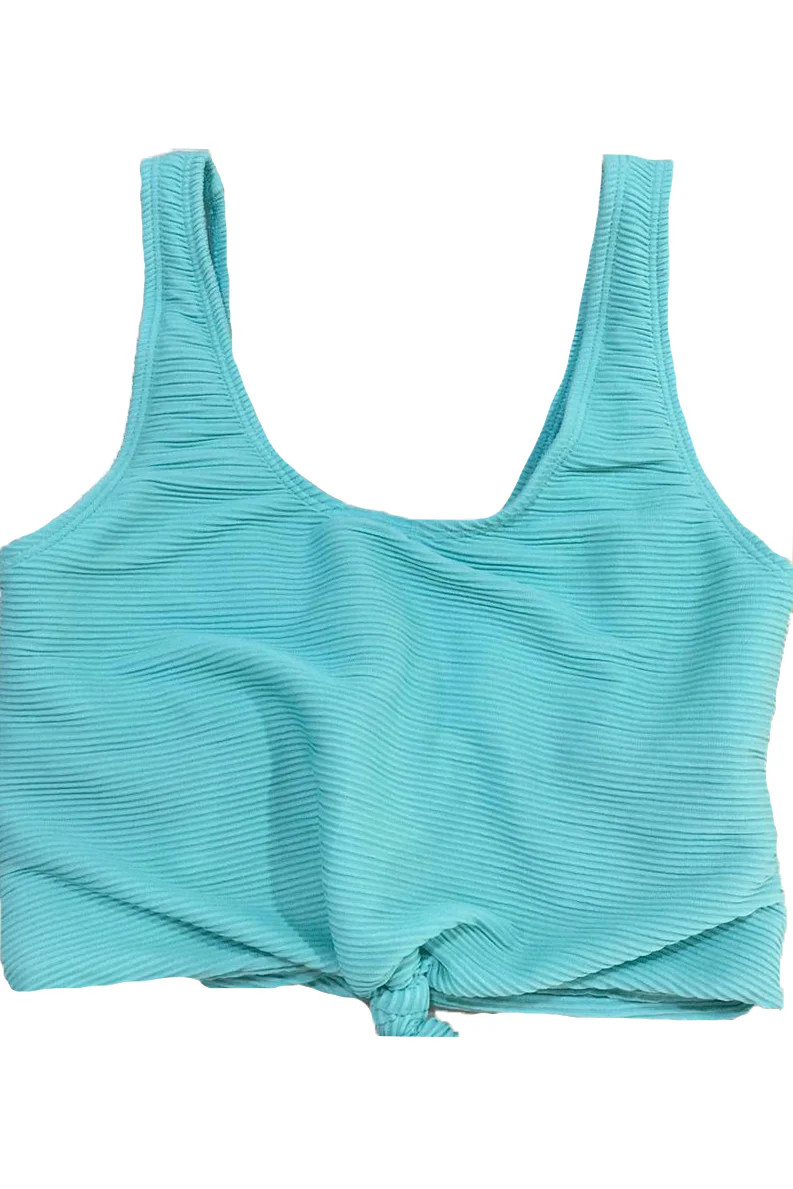 Traveler Top | Neon Aqua | Coral Reef Swim