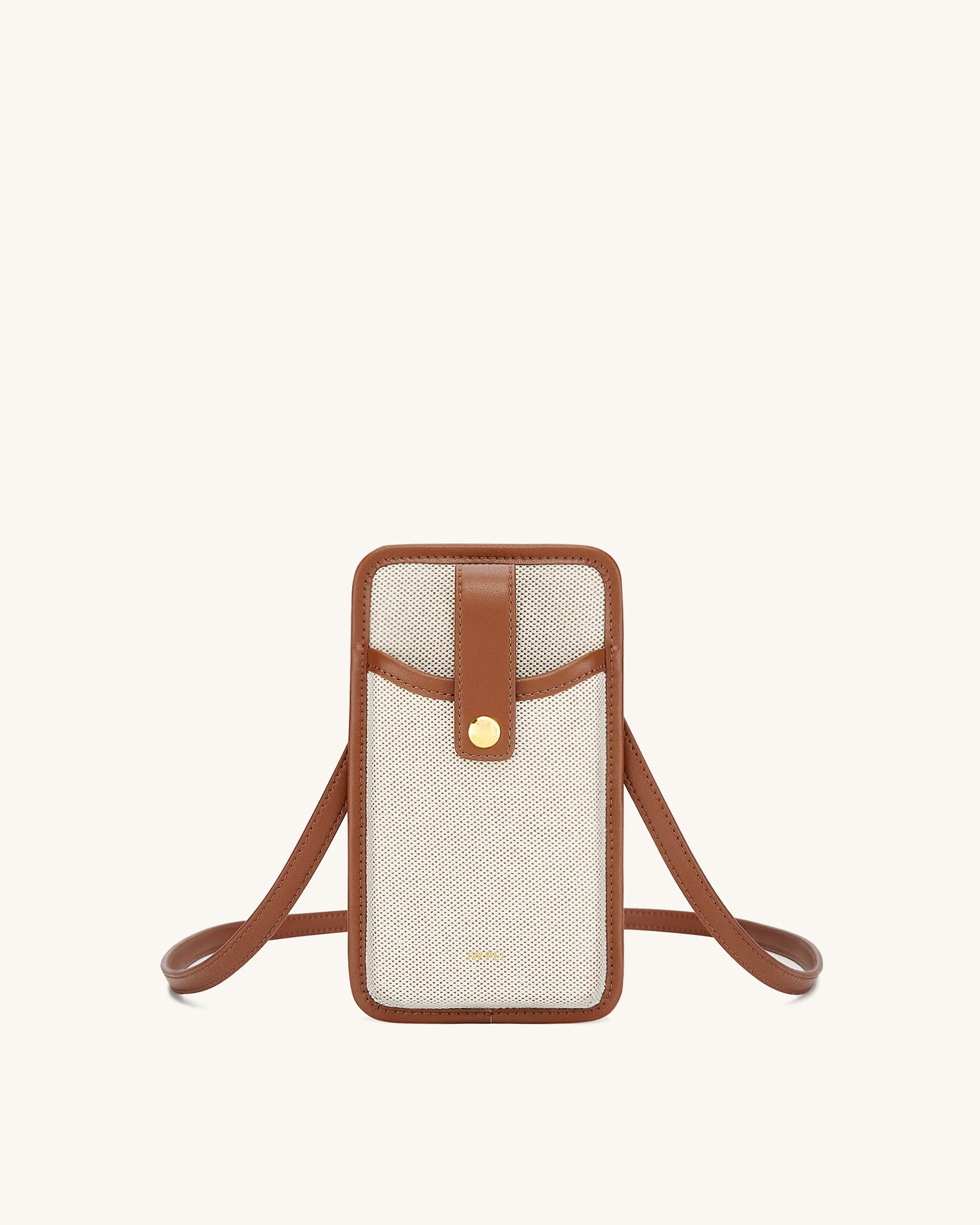 Aylin Canvas Phone Bag - Brown | JW PEI US