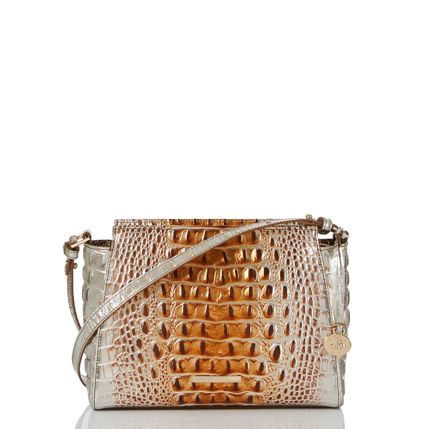 Hillary Leather Crossbody | Macchiato Ombre | BRAHMIN | Brahmin