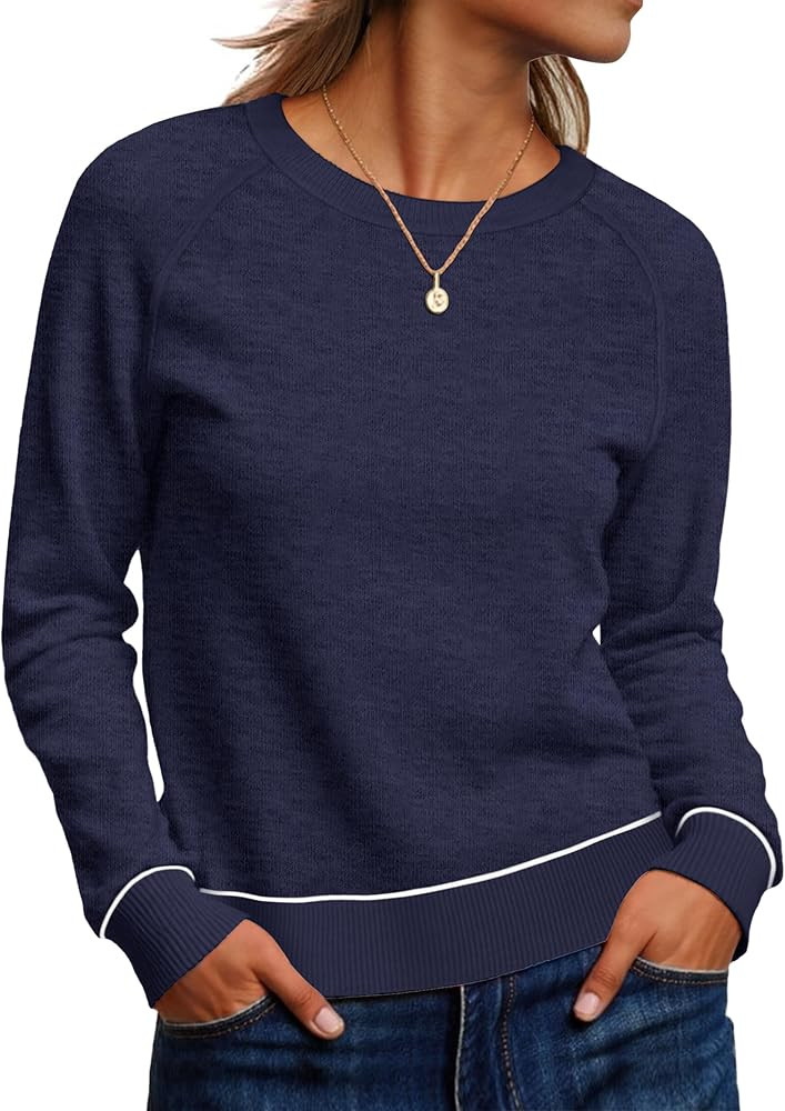 ANRABESS Sweaters for Women Long Sleeve Cropped Lightweight 2025 Fall Fashion Knit Crewneck Pullo... | Amazon (US)