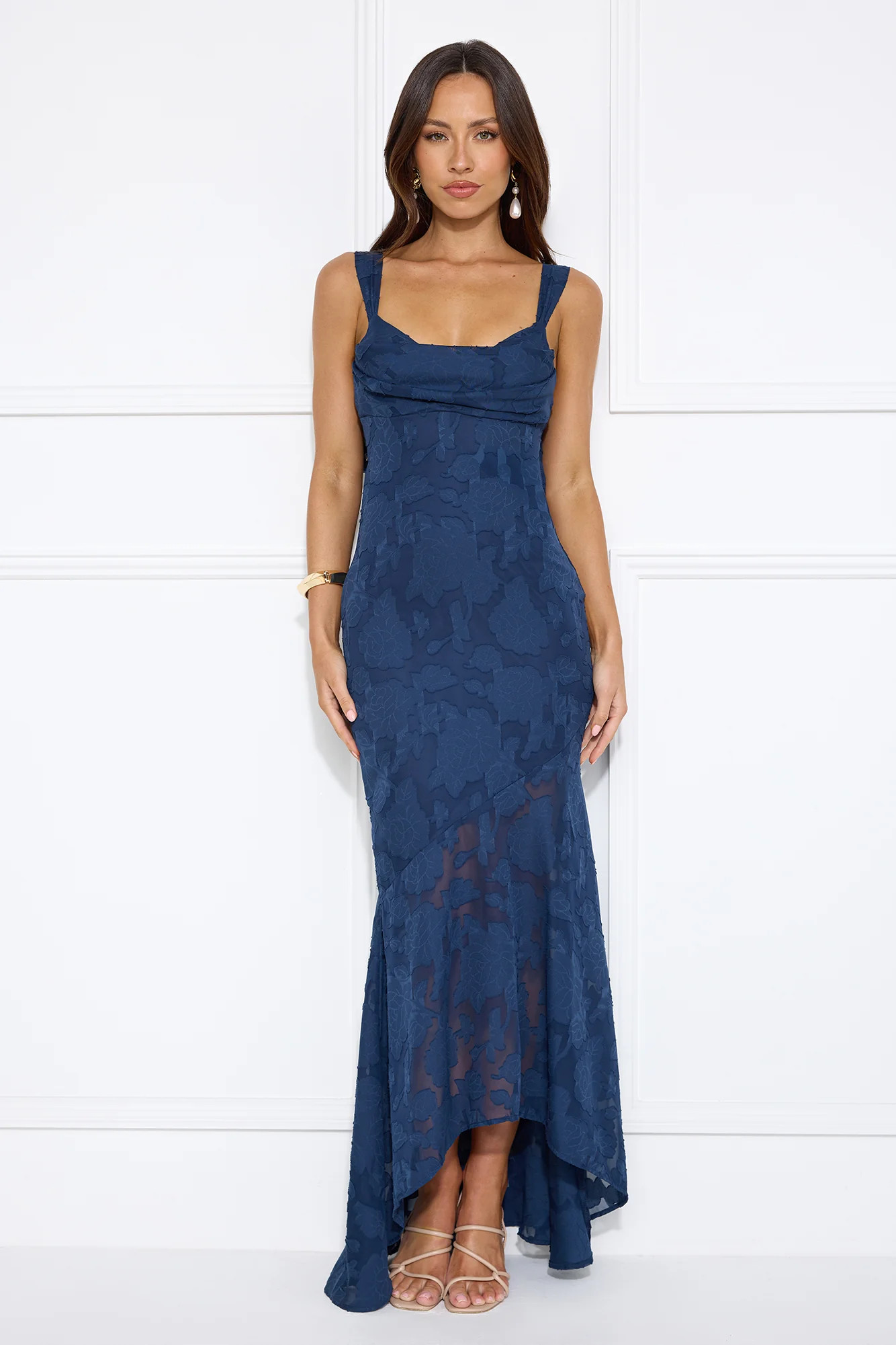 Enchanted Empire Maxi Dress Navy | Hello Molly (US)