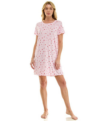 Women's Relaxed Short-Sleeve Sleep Shirt | Macy's