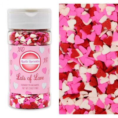 Mystic Sprinkles Lots Of Love Confetti Hearts 2.8 oz | Target
