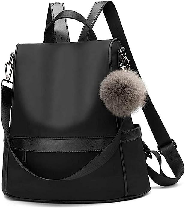 Women Backpack Purse Nylon Anti-theft Fashion Casual Lightweight Travel School Shoulder Bag | Amazon (US)