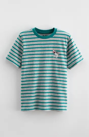 Kids' Stripe Embroidered T-Shirt | Nordstrom