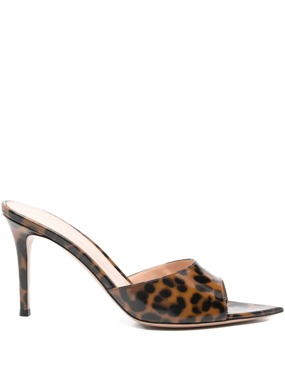 85mm Elle leather heeled sandals | Farfetch Global
