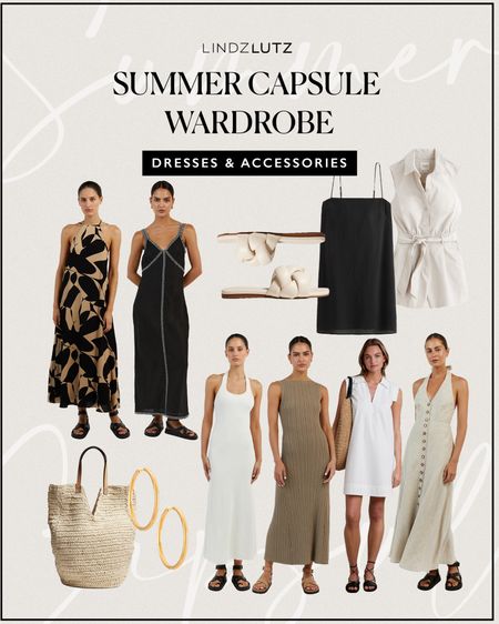 Summer capsule wardrobe: dresses & accessories! 

Check out my blog post on how to build your capsule wardrobe! 

#LTKSeasonal #LTKstyletip