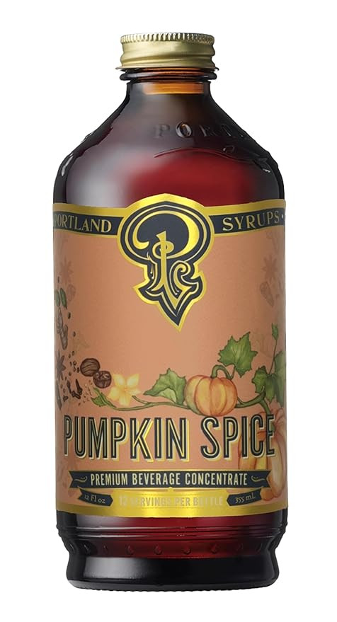Portland Syrups Pumpkin Spice Syrup - Organic Pumpkin & Ginger Coffee Syrup for Lattes, Mocktails... | Amazon (US)