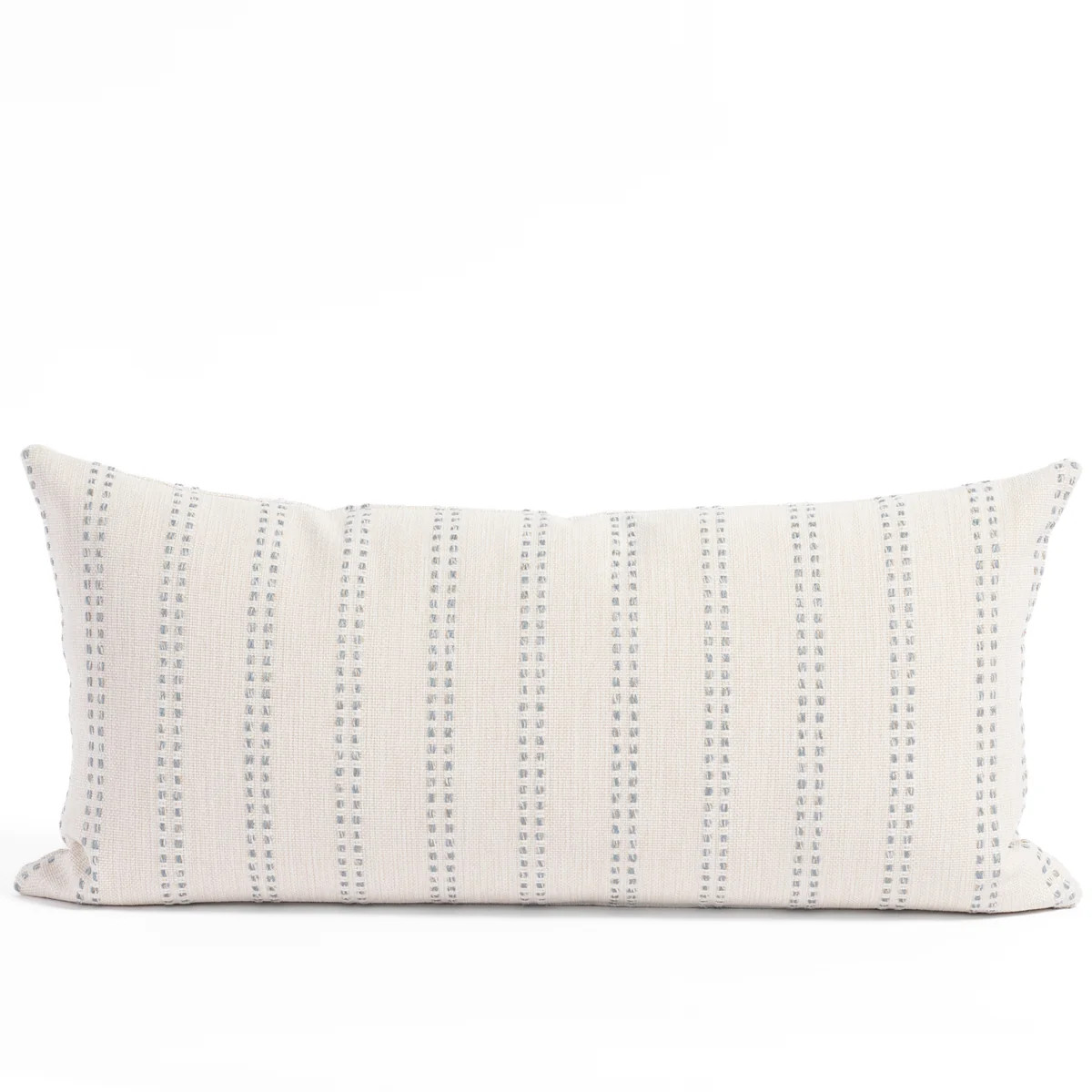 Elodie Stripe 12x24 Lumbar Pillow, Sky | Tonic Living