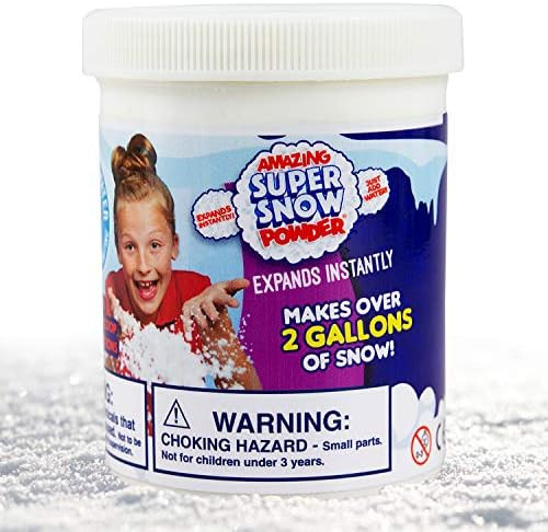 Amazing Super Snow Powder By Be Amazing! Toys Faux Snow Makes Over 2 Gallons Of Artificial Snow, ... | Amazon (US)