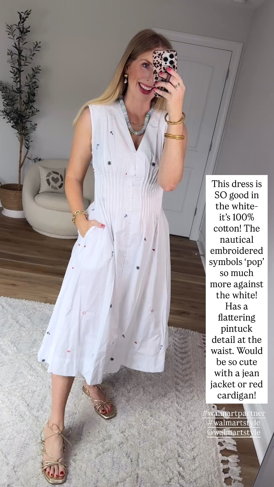 Weekend Walmart Wins try-on
100% cotton midi dress with nautical embroidery- small 

#walmartpartner #walmartstyle @walmartstyle

#LTKmomlife #LTKootd #LTKgrwm