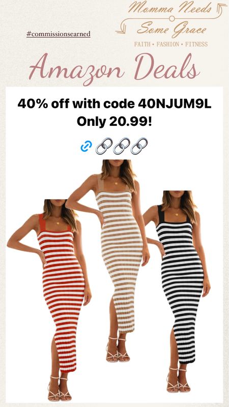 Summer striped dress on sale! So cute! Promo ends 5/28

#LTKSeasonal #LTKFindsUnder50 #LTKSaleAlert