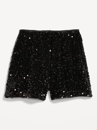 High-Waisted Sequin Shorts -- 3-inch inseam | Old Navy (US)