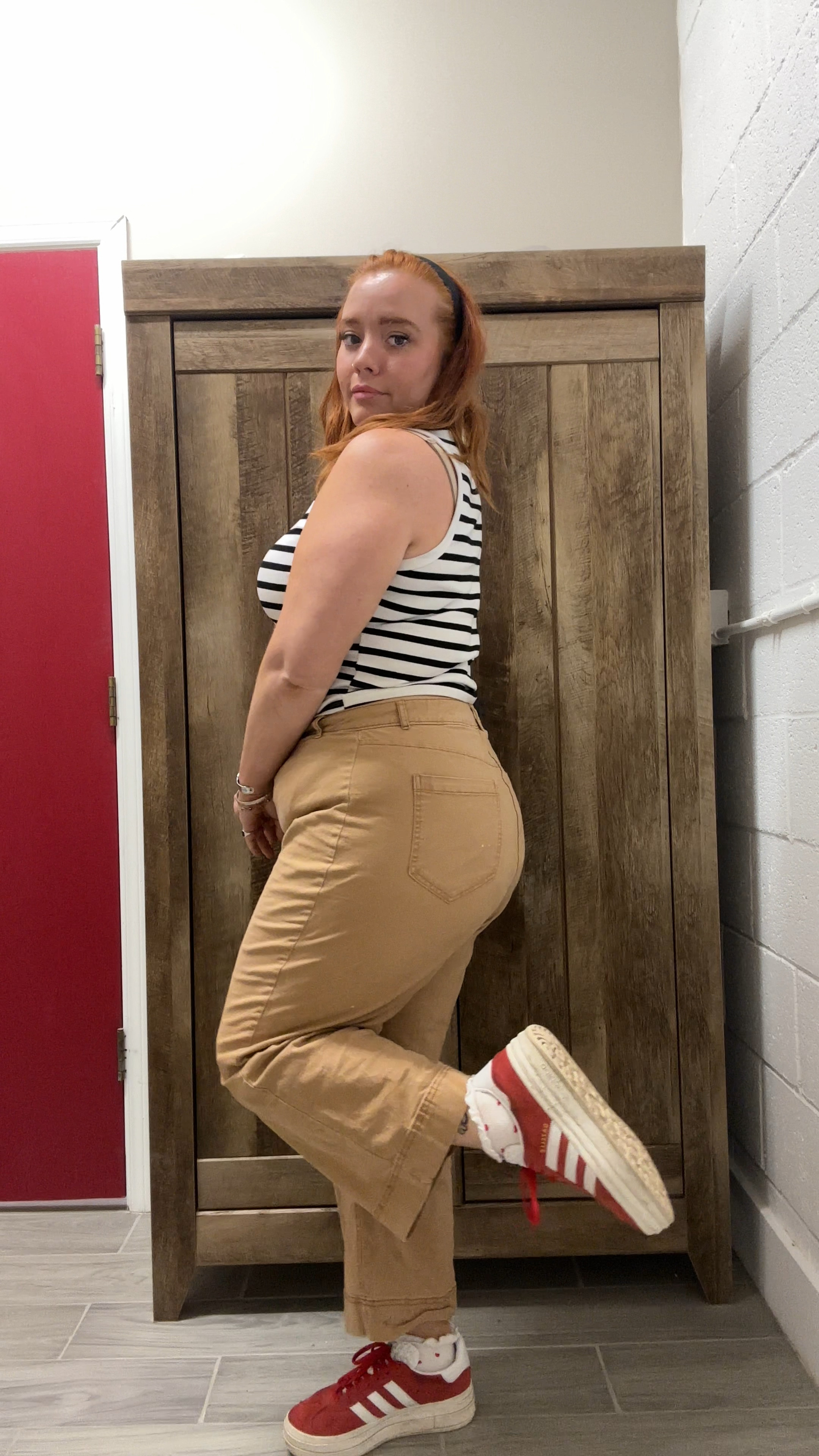 OOTD • casual • work outfit • midsize • plus size • spring • stripes • 

#LTKSeasonal #LTKmidsize #LTKworkwear