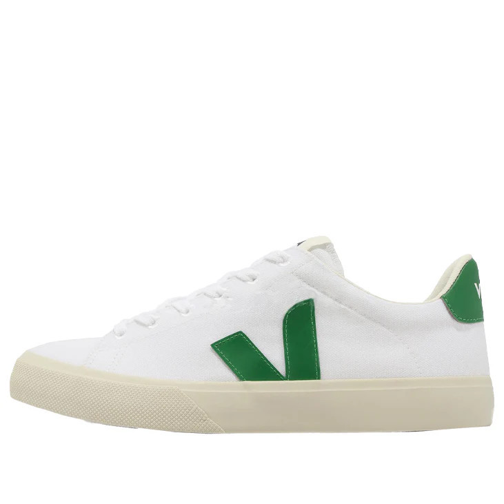 Veja Campo Low-Top Sneakers 'White Green' CA0103144B | KICKS CREW