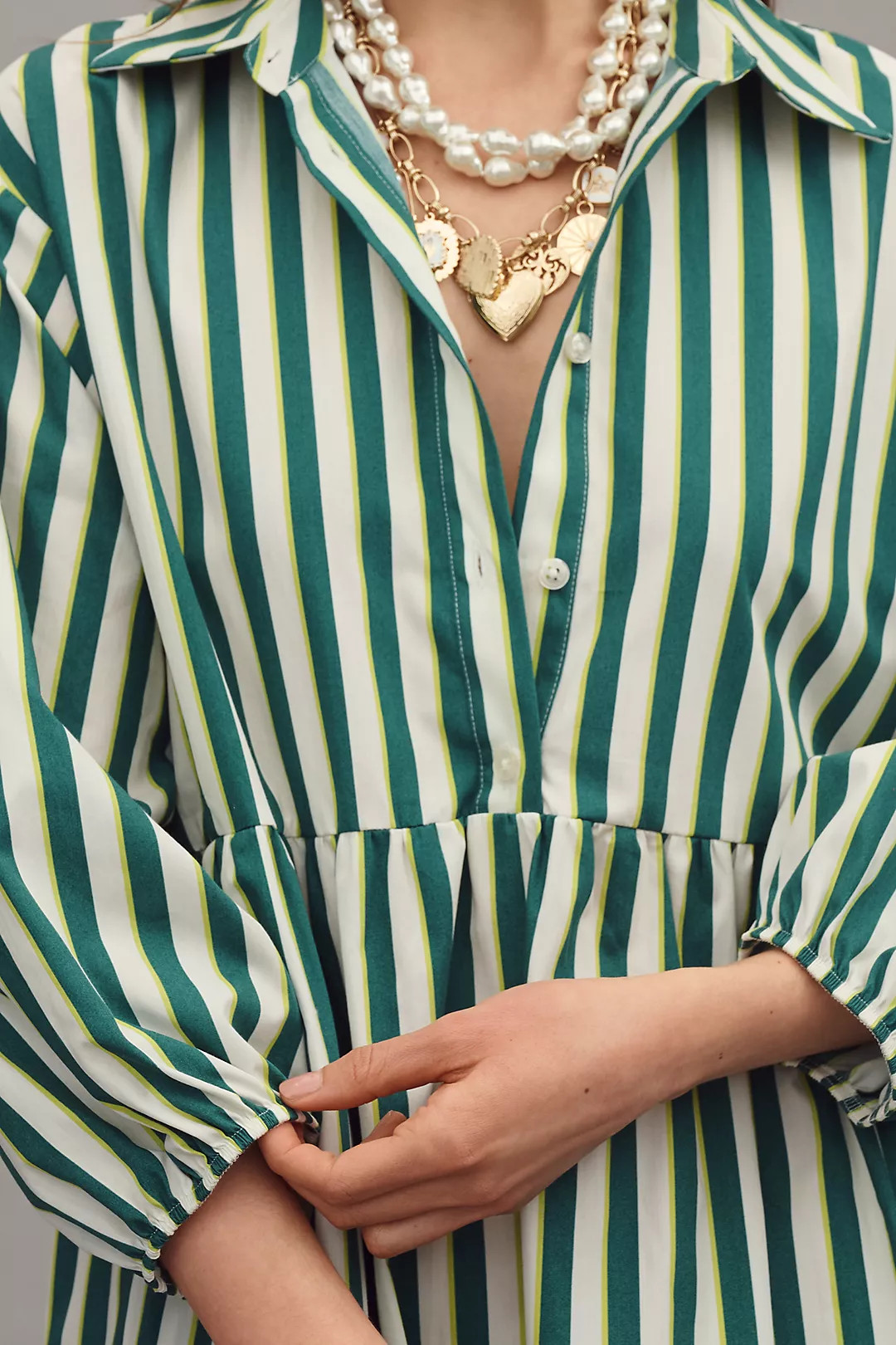 The Bettina Tiered Shirt Dress by Maeve | Anthropologie (US)