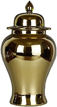 Ceramic Gold Jars Temple Jar Chinese Porcelain Ginger Jar for Gift and Decoration,from Jingdezhen... | Amazon (US)