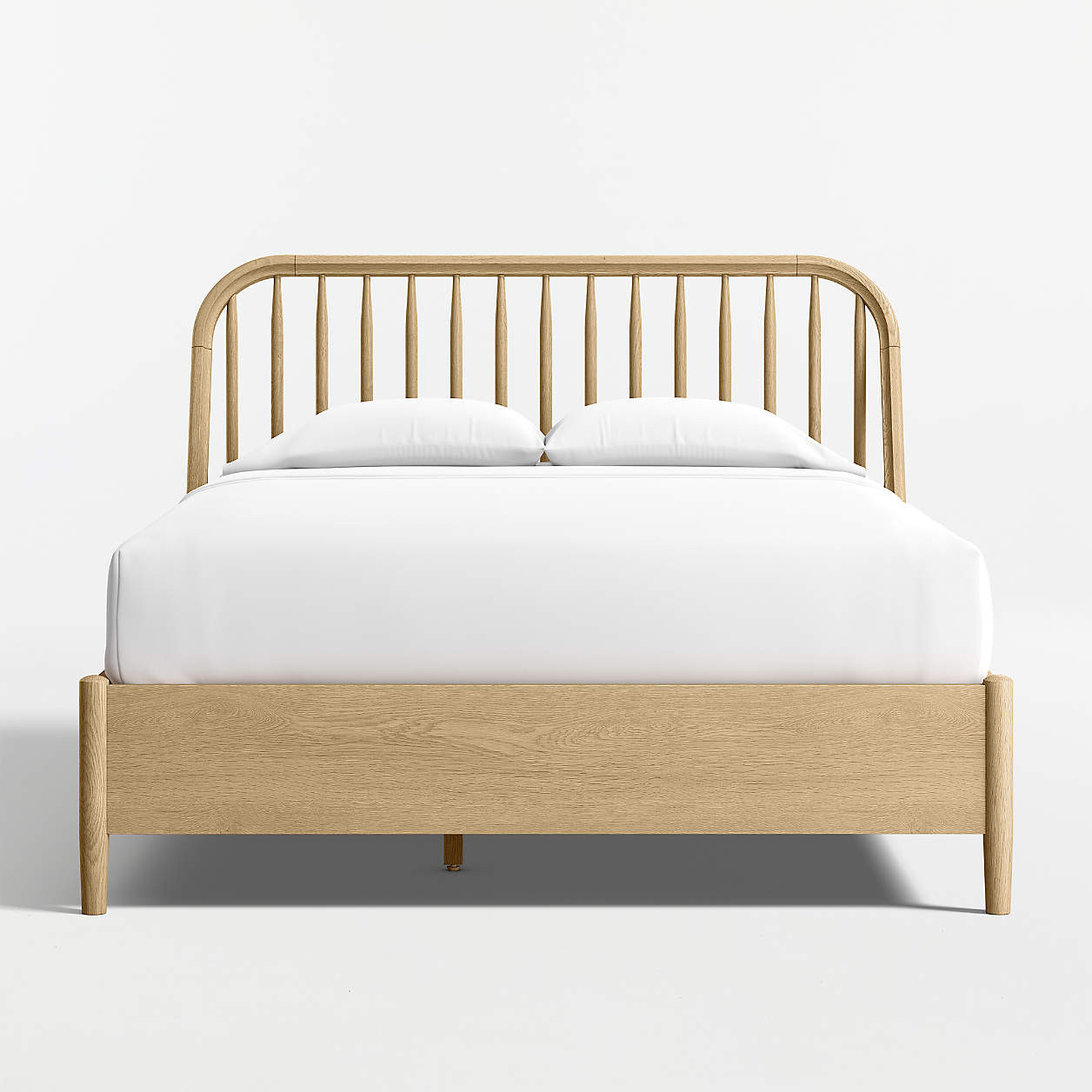 Bodie Natural Oak Wood Spindle Kids Twin Storage Bed + Reviews | Crate & Kids | Crate & Barrel