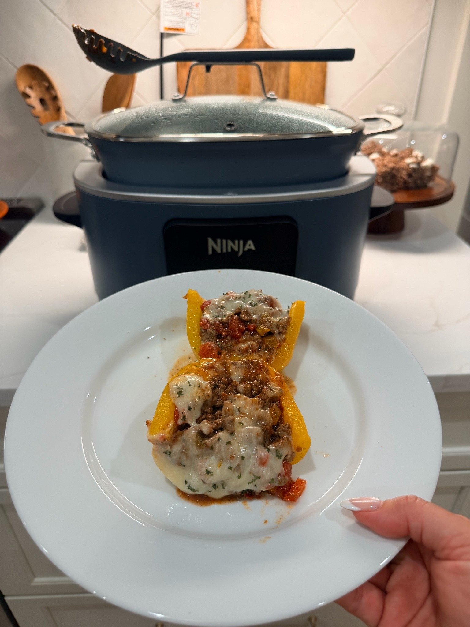 Dinner made all in one pot! The Ninja Foodi Possible Cooker Pro is my most used kitchen appliance!!! Only one pot to clean 🙌🏼 did stuffed peppers in less than 30 minutes all in this one pot!! Follow for more!!

#LTKHome #LTKfoodie #LTKmomlife