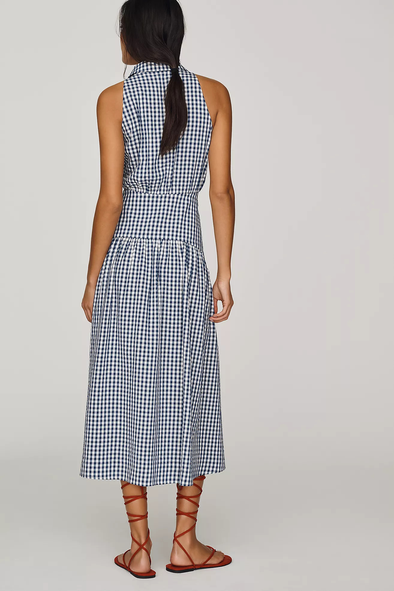 Tobie Drop-Waist Midi Shirt Dress by Exquise | Anthropologie (US)