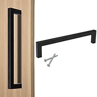 Probrico 10mm Stainless Steel Square Bar Black Cabinet Drawer Pulls Handles Hardware 6-3/10" Hole Ce | Amazon (US)