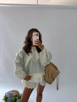 All In The Details Knit (Mint Floral) | Shop Your Darling Style