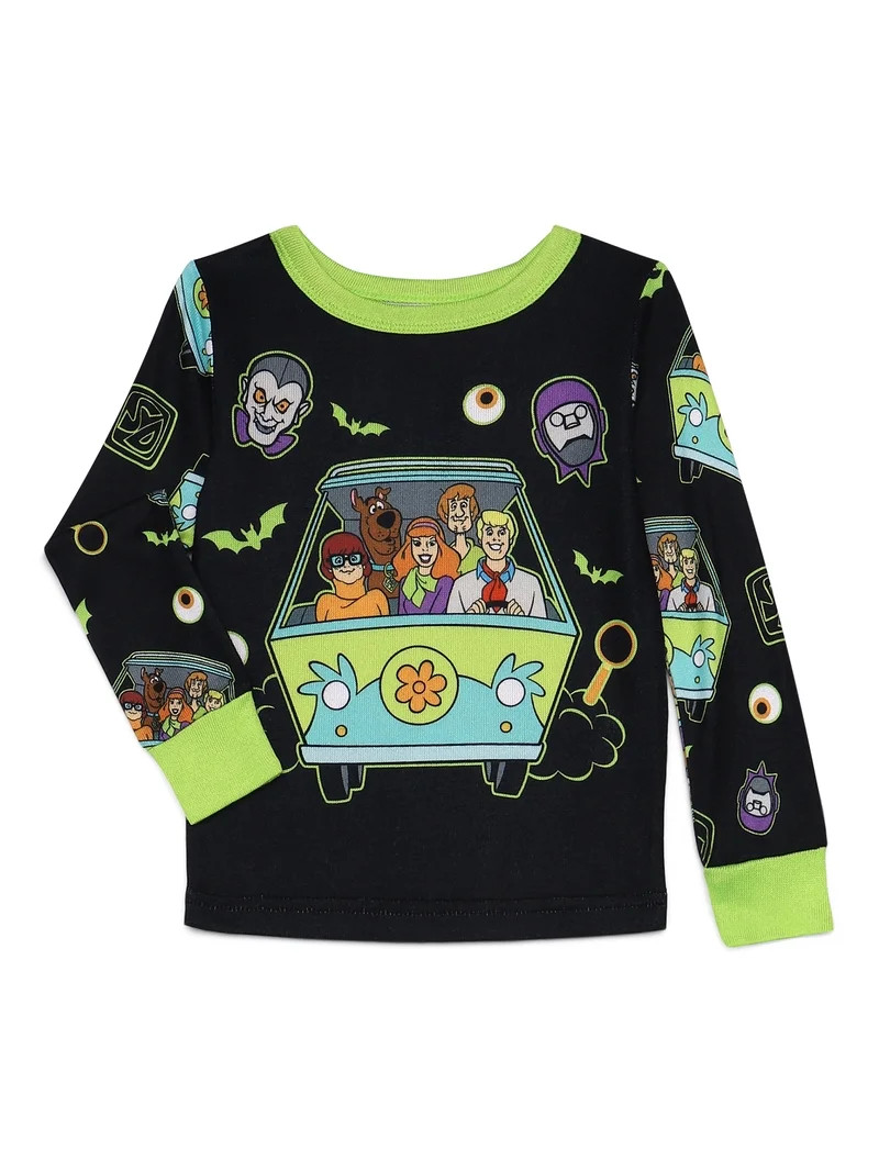 Scooby-Doo Toddlers' Halloween Glow In The Dark Pajama Top and Pants Set, 2-Piece, Sizes 12M-5T | Walmart (US)