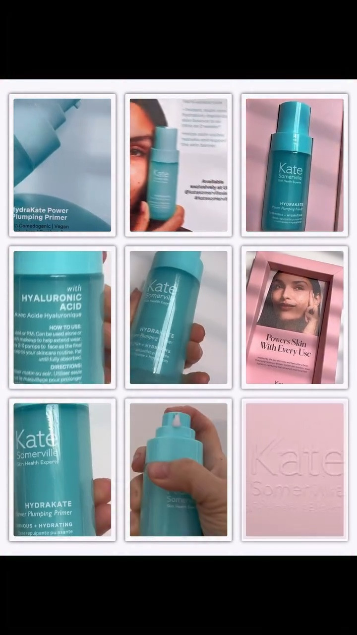 @katesomervilleskincare always has really targeted skincare and now has added a Primer to the line. 
This is not an ordinary primer, this is skincare at its best - Hydrakate Power Plumping Primer

💦 7 different sizes of  hyaluronic acid that provide both immediate and long-term plumping, enhancing skin firmness + elasticity.
💦 smooths your skin instantly for plumper more radiant skin
💦 Soothing antioxidant blend of Centella Asiatica and Red Algae extract. 
💦 calms redness and supports the skin barrier 
💦 works so well under makeup for a better foundation application 

Available exclusively @ultabeauty 
Kindly gifted by #katesummerville 
#primer #skincare #antiaging #luminousglowingserum