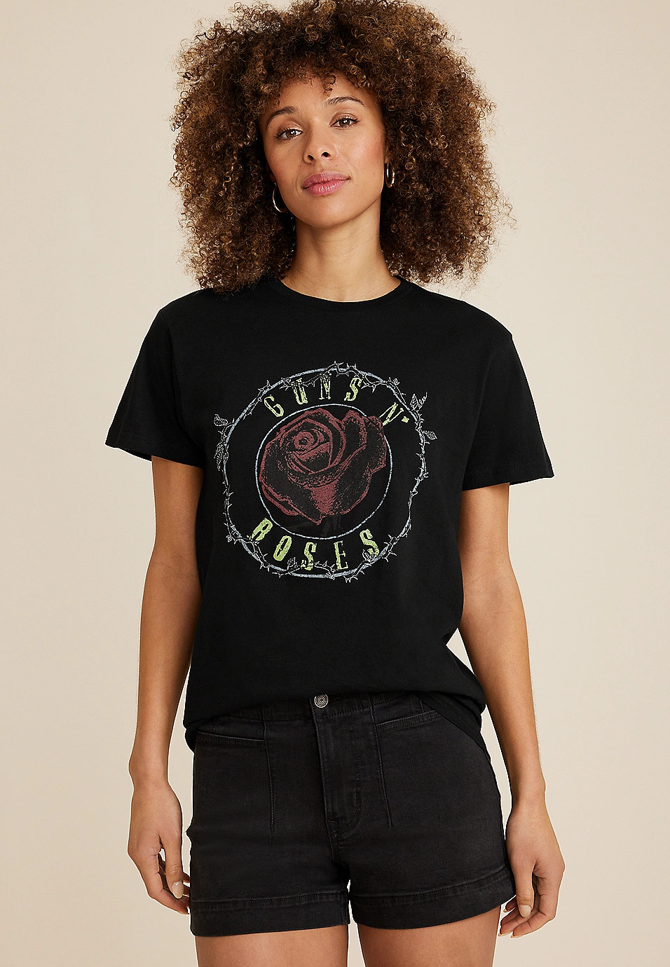 Guns N Roses Vintage Oversized Fit Graphic Tee | Maurices