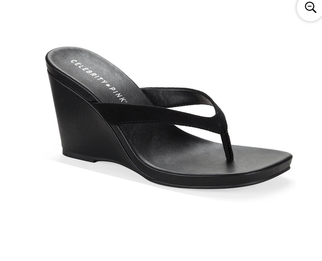 Celebrity Pink Women's Yonita Thong Wedge Sandal