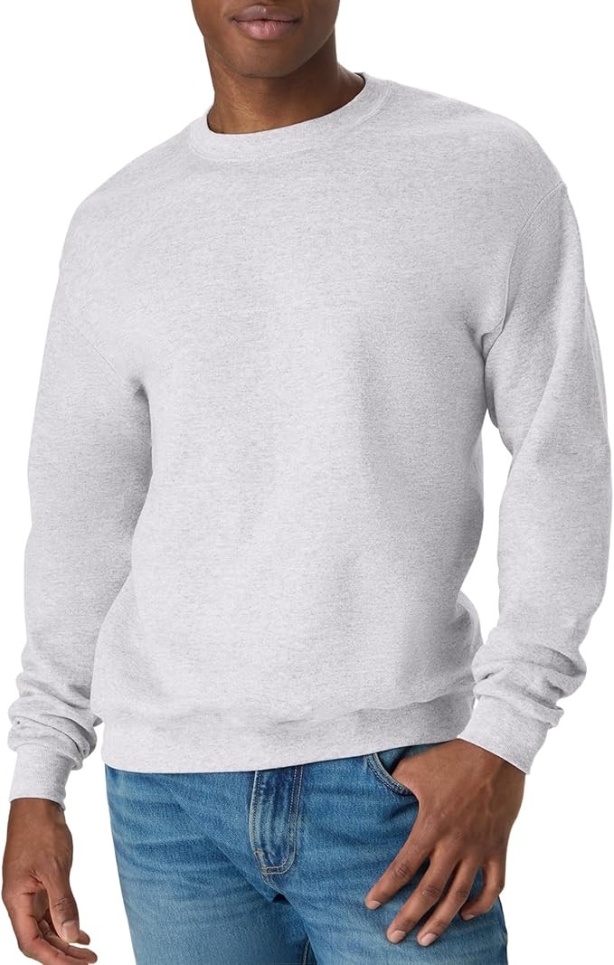 Hanes Men's Sweatshirt, EcoSmart Fleece Crewneck Sweatshirt, Big & Tall Available, 1 or 2-Pack | Amazon (US)